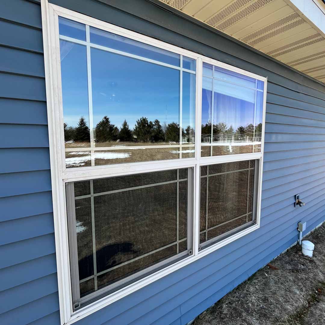 Residential glass on a Bemidji home